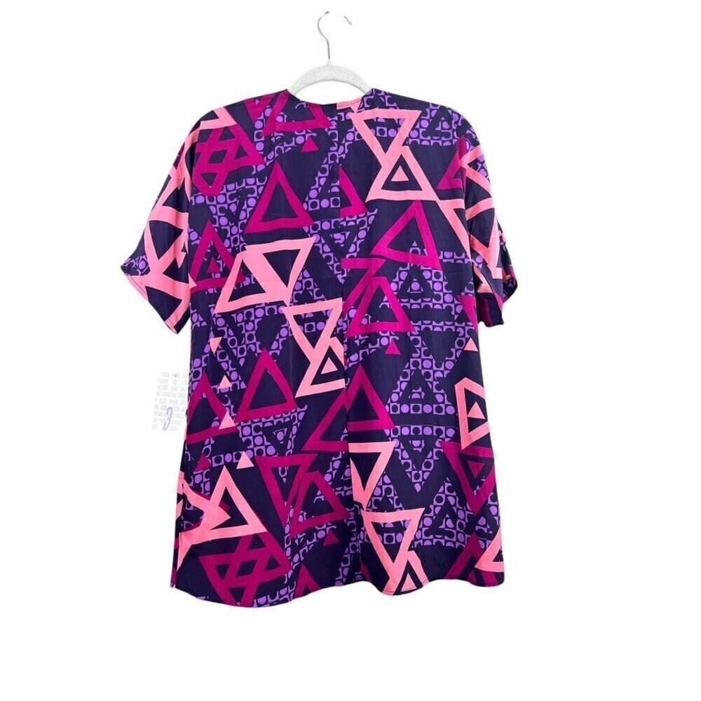 LuLaRoe Bianka Women's Purple Burst Cardigan - Picture 2 of 6